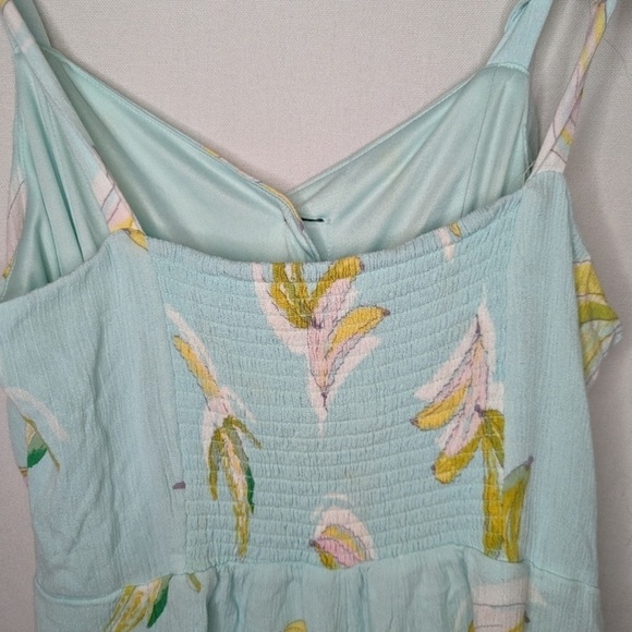 Lauren Conrad Mint Tropical Banana Romper Lined with Shoulder Ties Size XXL - Picture 13 of 14